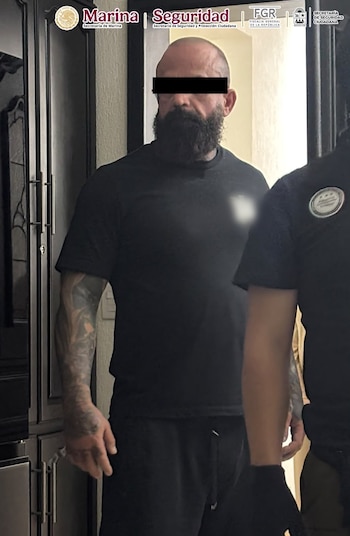Robert Skojo, detenido en Cancún. Crédito: Gabinete de Seguridad