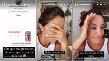 Lourdes Sánchez mostró el mensaje