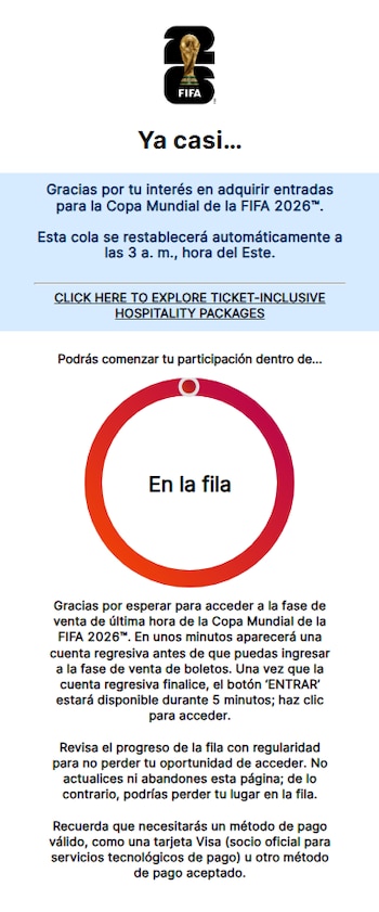 Los boletos para el Mundial 2026 se asignan bajo el método 'orden de llegada', debido a la histórica demanda global de entradas. (FIFA: porta oficial)