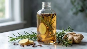 Cómo preparar un potente tónico de jengibre, romero y clavos de olor para hacer crecer el cabello