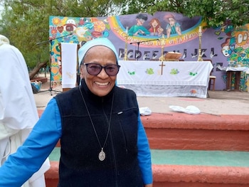 Theresa Varela nació en Cabo Verde, vive hace más de treinta años en Córdoba y se define como argentina y caboverdiana (Cadena 3)