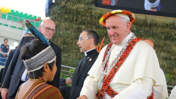 El papa Francisco durante su
