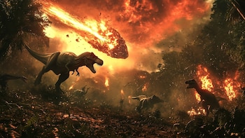 Cómo el polvo y la radiación térmica sellaron el destino de los dinosaurios
