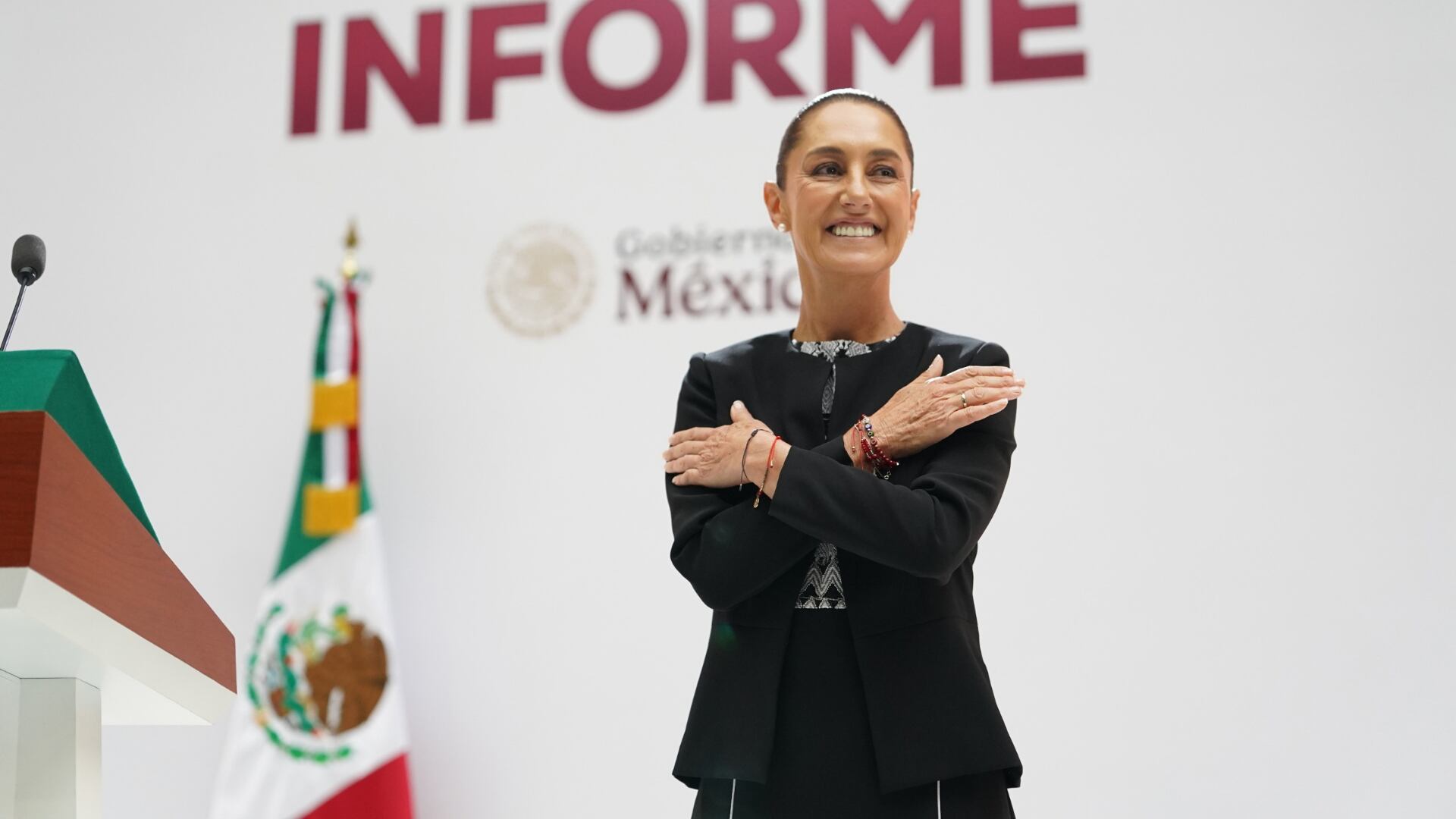 Sheinbaum durante su Primer Informe
(Presidencia)