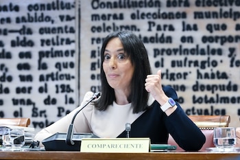La directora general de la Guardia Civil, Mercedes González Fernández, comparece ante la Comisión de Interior en el Senado (Gustavo Valiente / Europa Press)