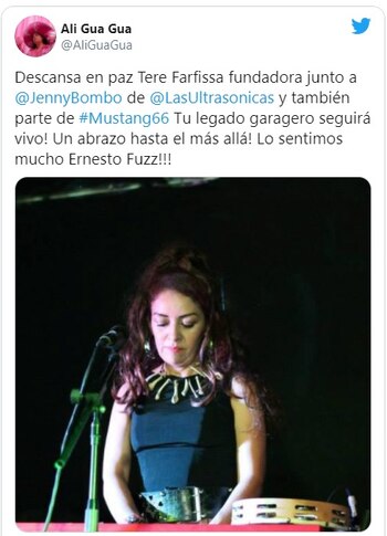 Su compañera de Las Ultrasónicas,