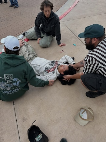 Nyjah Huston fue asistido rápidamente