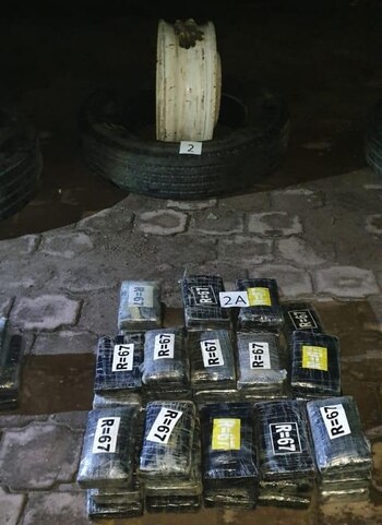 Los paquetes estaban dentro de