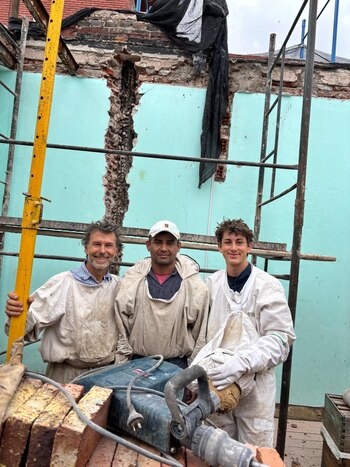 Marcelo Loiseau y su hijo