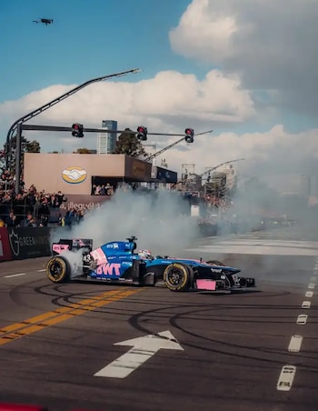 El mensaje de Colapinto tras su exhibición en Buenos Aires