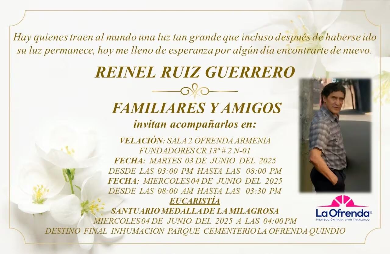 La familia del guardameta confirmó detalles de la velación y entierro de Reynel Ruíz - crédito @DptesSinTapujos/X