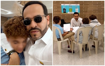 Abelardo de la Espriella apareció con su hijo Salvador