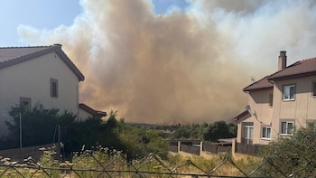 El incendio que se aproxima a Los Ángeles de San Rafael (Cedida)