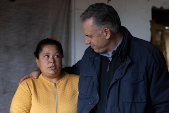 Yamandú Orsi recorre efectos del temporal en Salto (Camilo dos Santos/Presidencia)