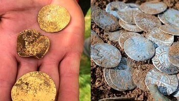Un tesoro medieval escondido hace