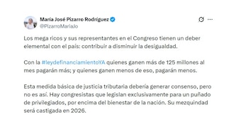 María José Pizarro escribió en