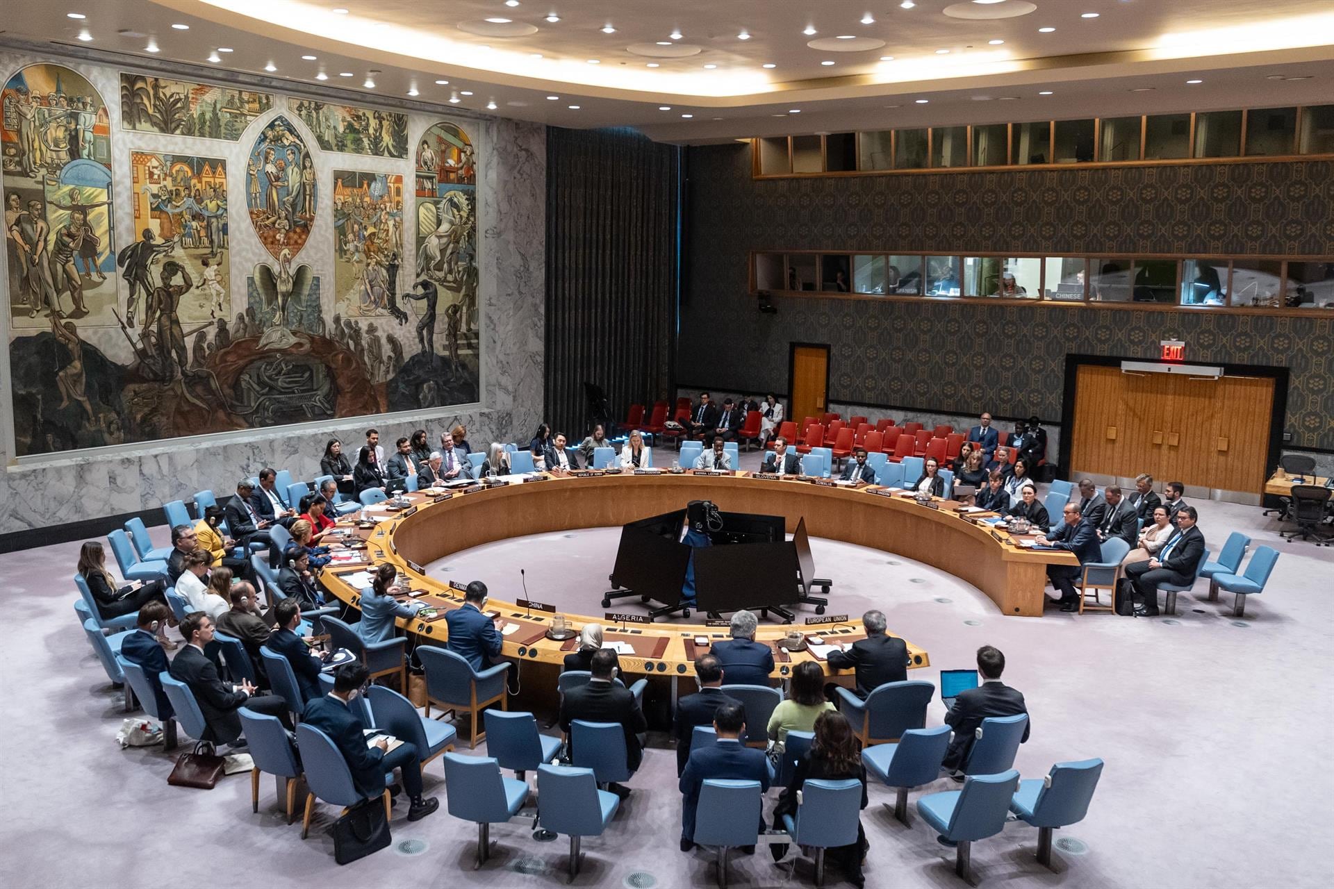 Bosacki presentó una declaración conjunta de los Estados denunciantes durante una comparecencia previa a un encuentro del Consejo de Seguridad de la ONU, convocado a petición del Gobierno polaco (Europa Press)