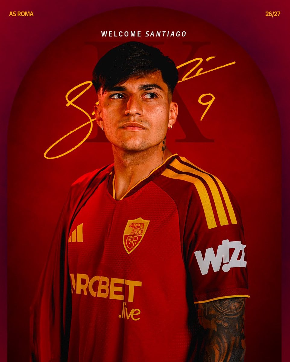 Santiago Castro fue presentado oficialmente en Roma