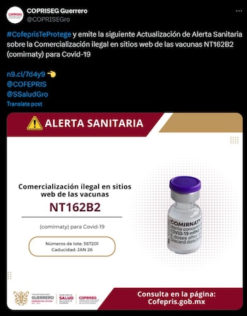 Foto: X: @COPRISEGro