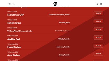 Las fechas disponibles en la gira por Latinoamerica de Robbie Williams.