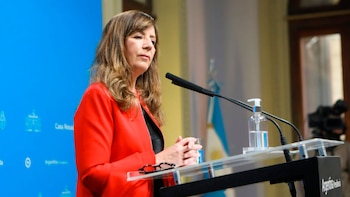 La portavoz presidencial Gabriela Cerruti