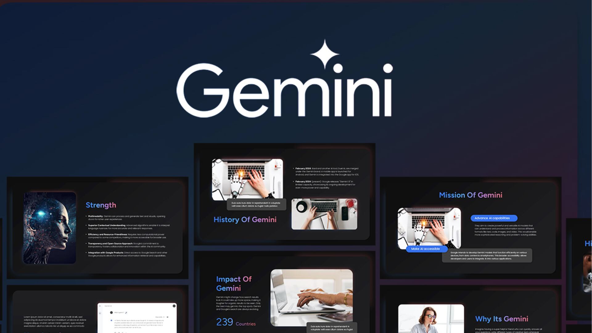 Gemini ofrece varias plantillas para editar fotos. (Foto: Google)
