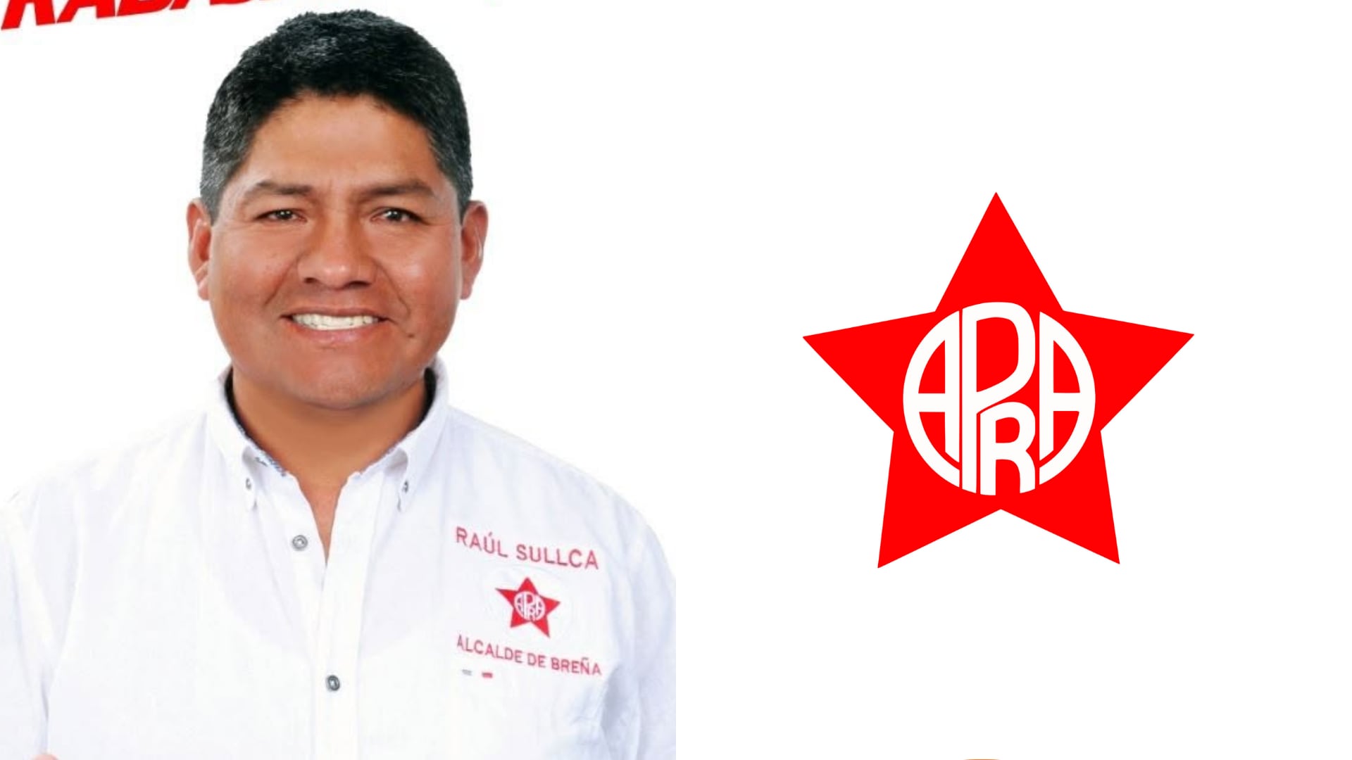 Raúl Alberto Sullca Maquera se presenta como candidato del Partido Aprista Peruano a la alcaldía del distrito de Breña. (Composición: Infobae Perú)