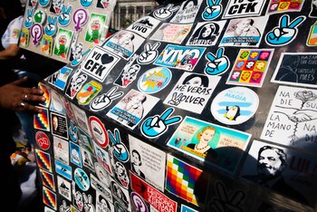 Los souvenirs kirchneristas volvieron a