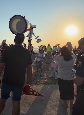 Cómo vivió el eclipse Brian May