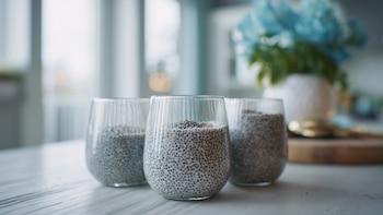 Pudín de chía con nueces: