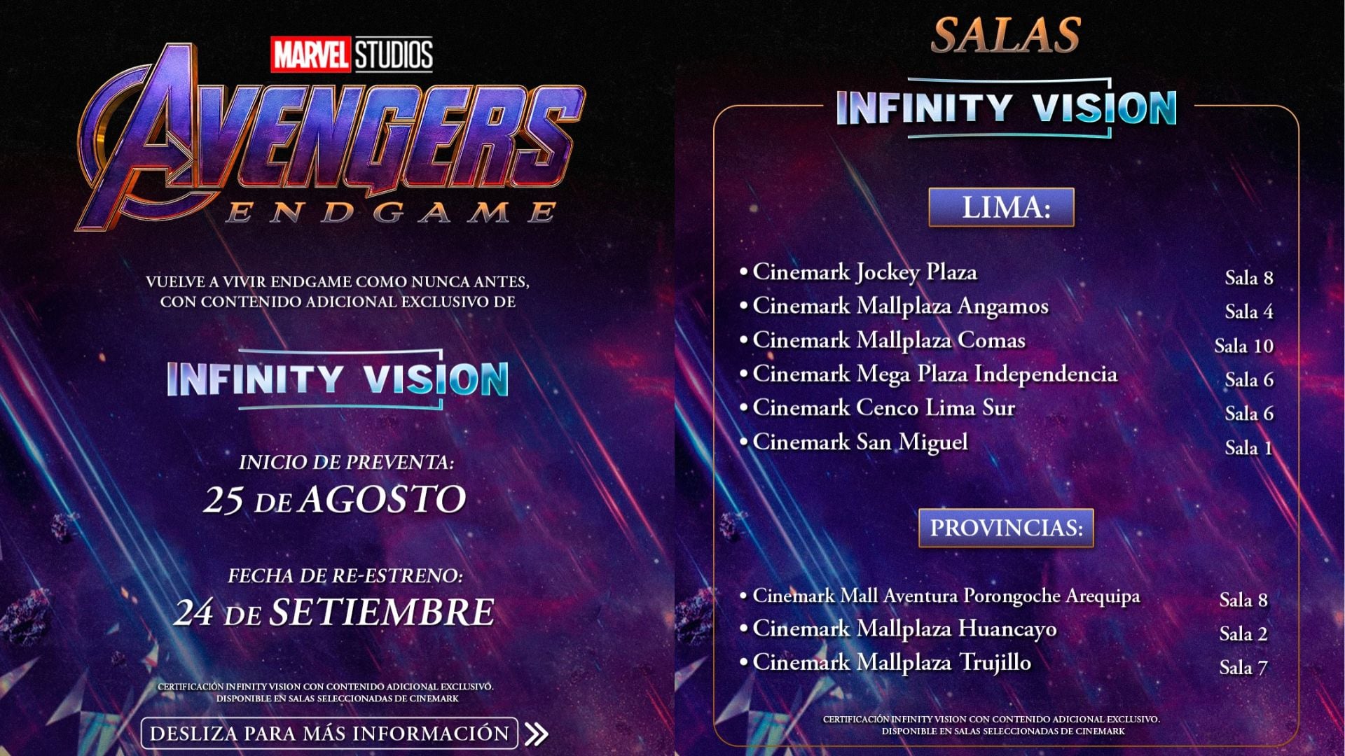 Avengers: Endgame Encore' en Perú: fecha, preventa de entradas y cines para su reestreno - Infobae