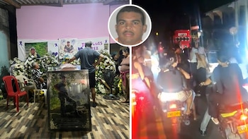 Con un desfile de motos, así fue el recibimiento de los féretros de alias Cholo y los otros seis sujetos abatidos durante operativo contra Los Pachenca en Santa Marta