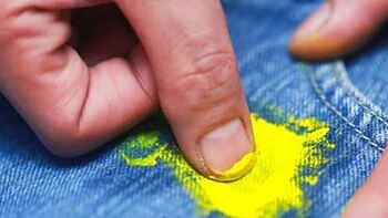 Wie entferne ich den Farbfleck