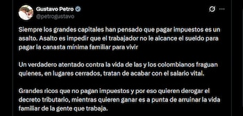 Gustavo Petro acusó a