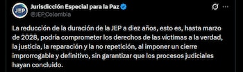 JEP (@JEP_Colombia/X)