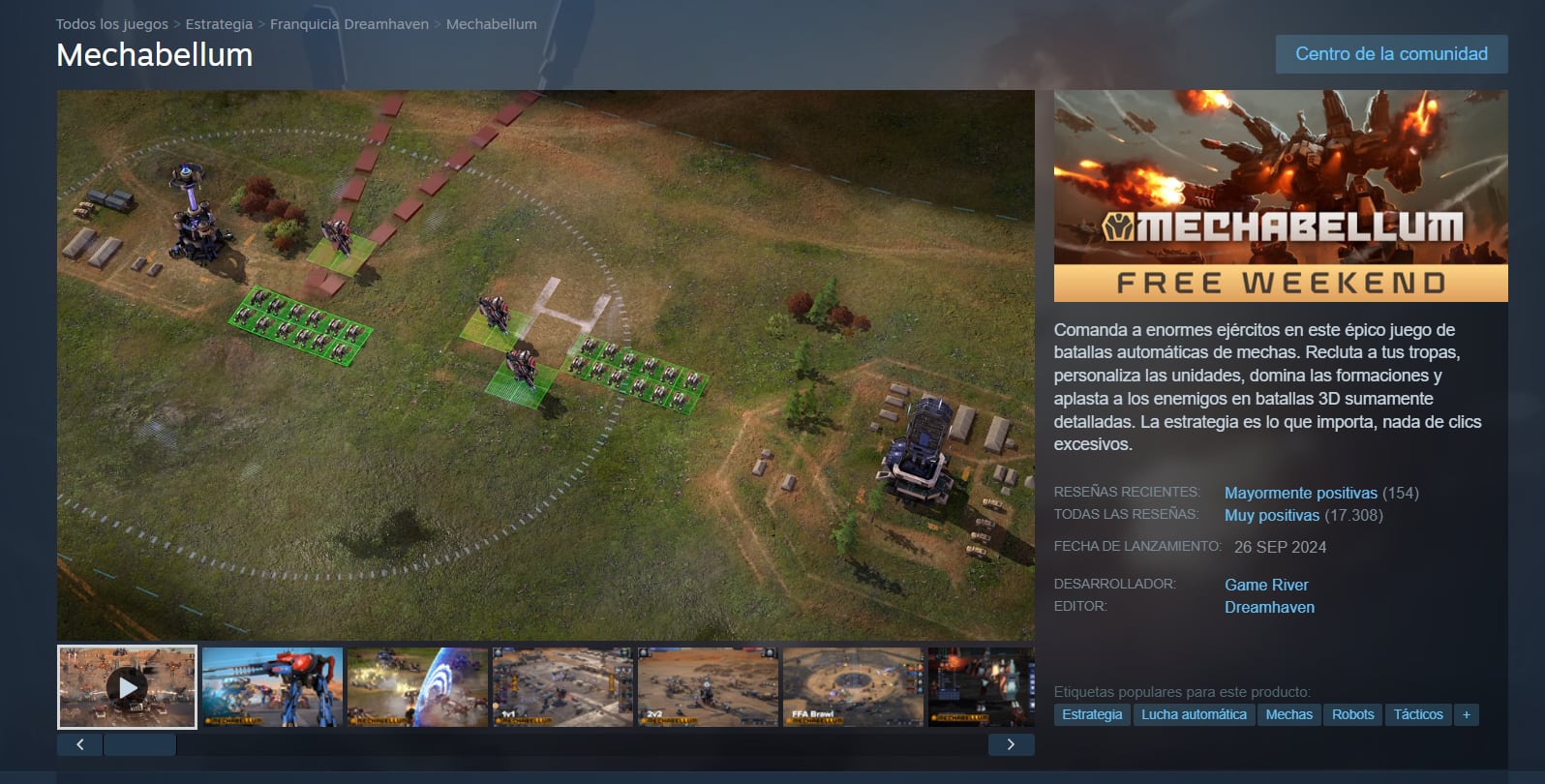 Los jugadores arman ejércitos de mecas, eligen sus formaciones y dejan que las unidades peleen solas. (Steam)