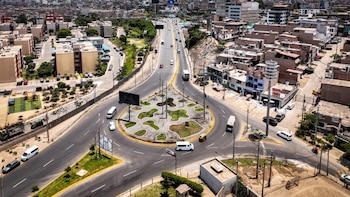 Una vista aérea muestra la