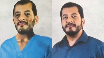 A la izquierda, el retrato