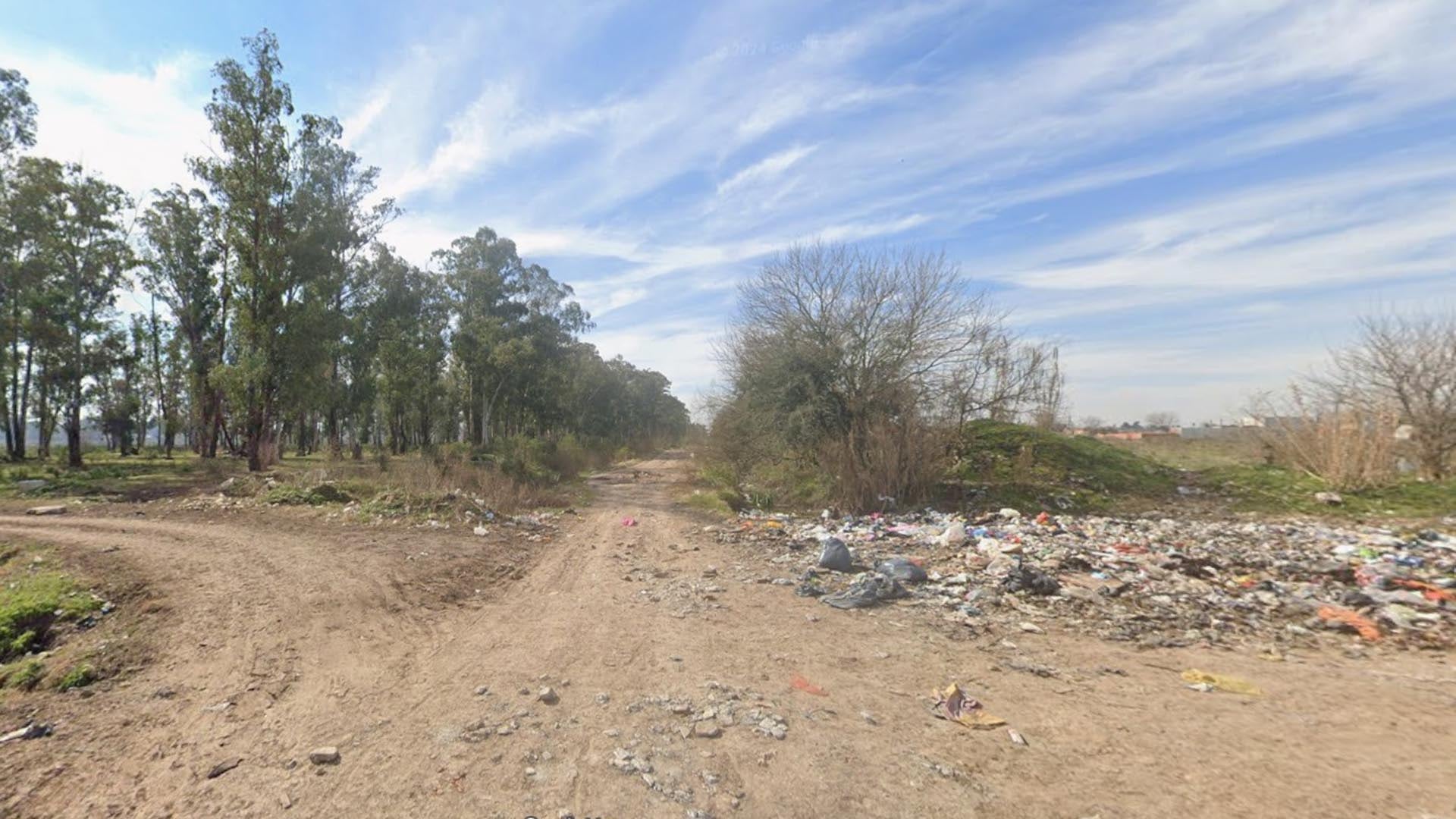 La zona en la que fue encontrado el cadáver