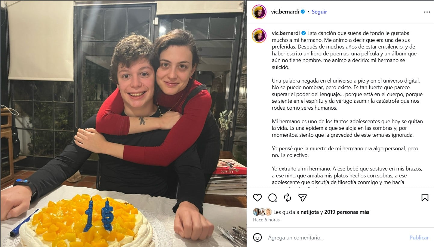 Victoria Bernardi afirmó que el suicidio adolescente es una problemática colectiva y dijo que su gravedad suele ser ignorada