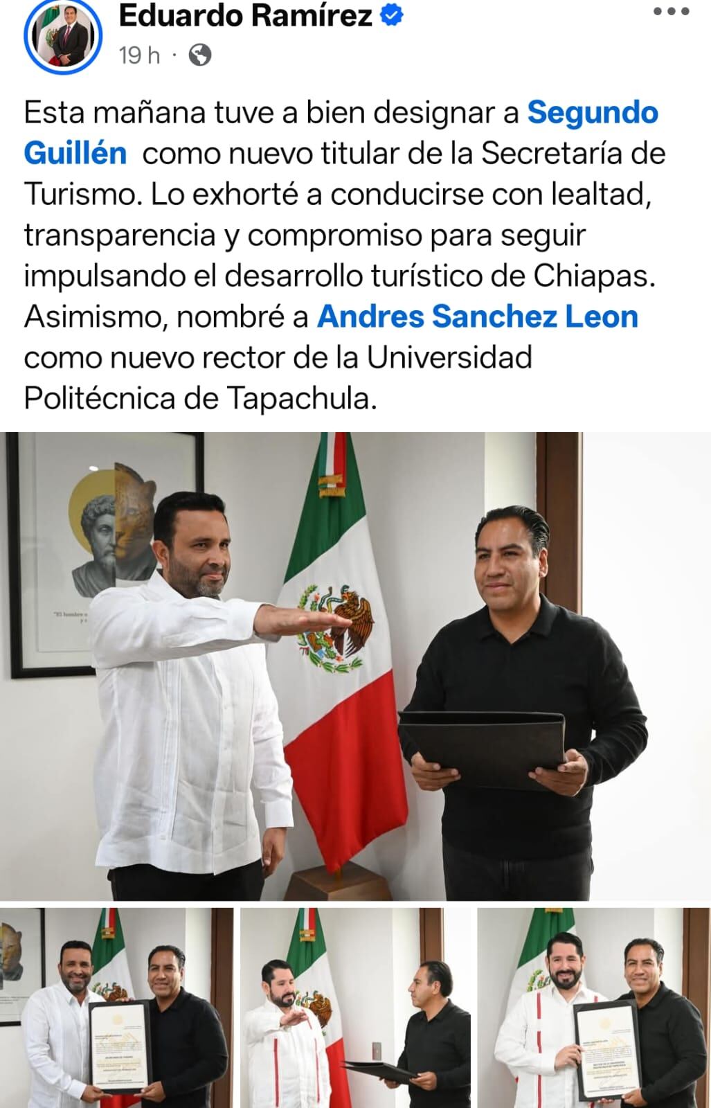 (Facebook Eduardo Ramírez)