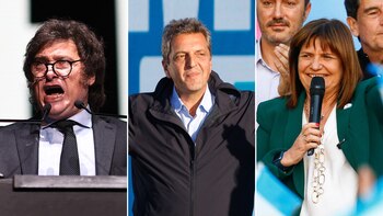 Javier Milei, Sergio Massa y