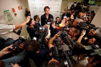 Nadal durante su atención a