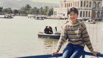 Karina Gao durante un viaje