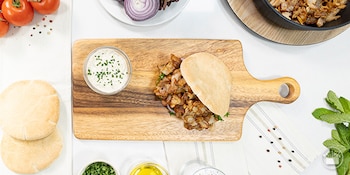 Carne de pollo estilo kebab