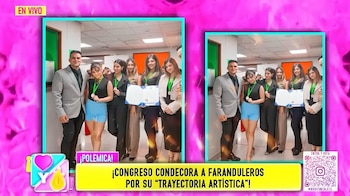 Christian Domínguez foi reconhecido no Congresso por seu trabalho e contribuição ao desenvolvimento do Peru. Navio: Amor e Fogo.