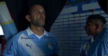 Hernán Barcos debutó como titular con Sporting Cristal en el duelo decisivo ante Bentín Tacna Heroica.