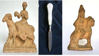 Dos piezas ecuestres y un