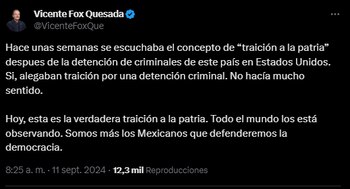 El expresidente se refirió a