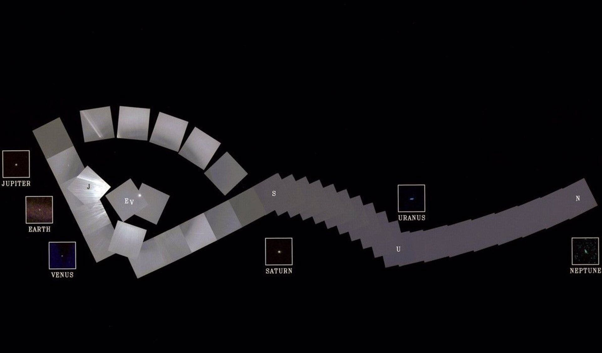 Seis planetas del Sistema Solar fuero fotografiados por Voyager 1 (NASA)